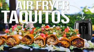 Air Fried Chicken Taquitos (Rolled Tacos) | SAM THE COOKING GUY 4K