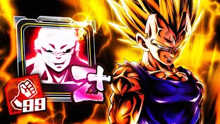 THE ONE HIT KO MASTER! 14* LF MAJIN VEGETA ABSOLUTELY COOKS IN THIS META! | Dragon Ball Legends