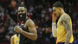 Luke Walton Ejected! Harden 48 Points vs Lakers! 2018-19 NBA Season