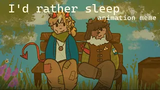 I'd rather sleep // dsmp animation meme (small flash warning ⚠️)