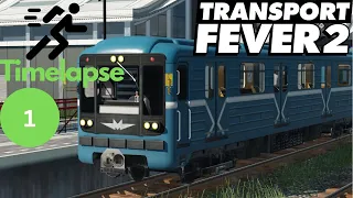 Transport Fever 2: New Tropico Map/ Chelyabinsk Metro Line 1 Timelapse