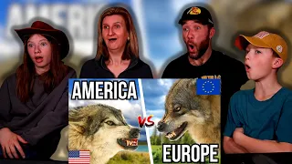 Graham Family Reacts To 3 American VS 3 European Animals