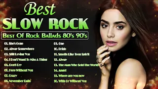 Best Slow Rock Ballads 70's 80's 90's Playlist - Scorpions, Led Zeppelin, Bon Jovi, U2, Aerosmith