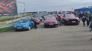 TUNED CARS AND BIKES ARRIVING AT A CAR EVENT HART VOOR AUTO'S 2024