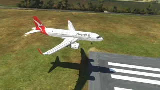 Qantas Beast Mode 🔥 Epic Landing at Mount Gambier Airport in Flight Sim!