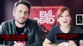 Evil Dead Director Fede Alvarez and star Jane Levy interview for Evil Dead maze