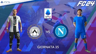 Udinese - Napoli ⚽️ Serie A 2023/24 FC 24 ft. Kvaratskhelia, Osimhen, Pereyra