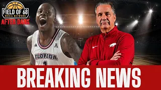 JOHNELL DAVIS TO ARKANSAS!! | Calipari drops a BAG on the BEST player in the portal! | FIELD OF 68