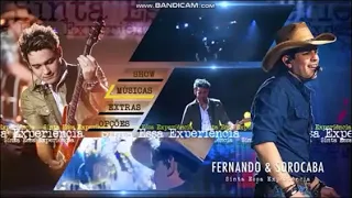 Menu do DVD - Fernando e Sorocaba - Sinta Essa Experiência - 2014