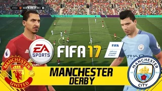 FIFA 17 FULL GAMEPLAY - MANCHESTER UNITED VS MANCHESTER CITY