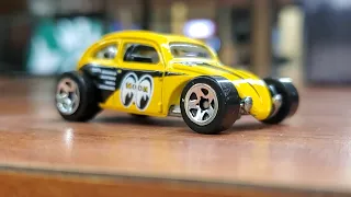 Hot Wheels Custom VW Beetle - Mooneyes Equipment VolksWagen Hot Rod - Aircooled '50s VeeDub Moon Bug