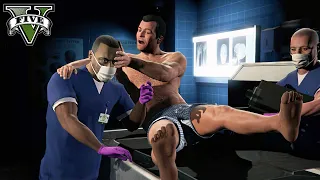 DEAD MAN WALKING: Michael wakes up in the morgue while autopsy on his body | GTA-5