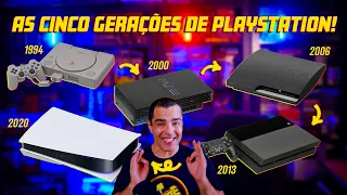 A SAGA de TODOS os Playstations Compilada em DUAS HORAS de Vídeo 😍