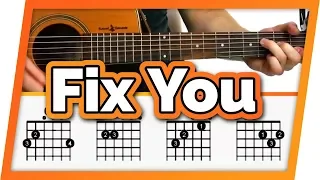 Fix You Guitar Tutorial (Coldplay) Easy Chords Guitar Lesson