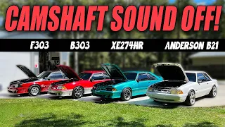 BEST FOXBODY CAMSHAFT COMPARISON! B303 vs F303 vs XE274HR vs B21