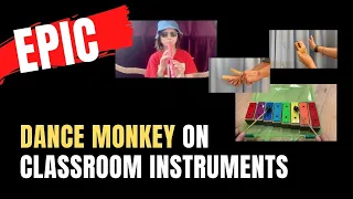 I play Dance monkey on recorder and classroom instruments! - funny parody