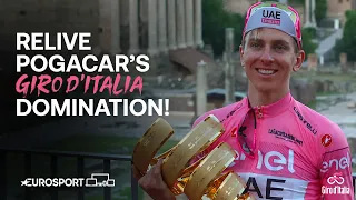 Relive Tadej Pogačar's EPIC 2024 Giro d'Italia victory 🏆🇮🇹 | Eurosport Cycling