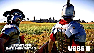 250x Roman Army Siege VS Footman medieval city  Totally Accurate Battle Simulator TABS- UEBS 2