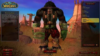 WOW Classic Tauren Warrior EP 1