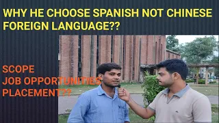 WHY HE CHOOSE SPANISH NOT CHINESE FOREIGN LANGUAGE ## SCOPE OF SPANISH LANGUAGE