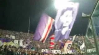 Fiorentina-Lione 1-0  prepartita *BMB* inno viola e champions e cori della Fiesole