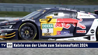 MOTOR TV22: ABT-Pilot Kelvin van der Linde zum Saisonauftakt in Oschersleben 2024