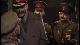 General Melchett visits the troops - Blackadder - BBC