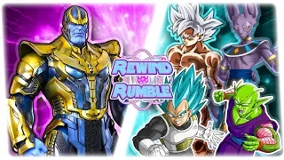 THANOS vs BEERUS, GOKU, VEGETA, & MORE! (Avengers: Infinity War Animation) | REWIND RUMBLE Bonus!