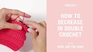 How to decrease in double crochet