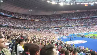 Deutschlandlied Germany v Poland Euro 2016 Stade de France 16 June 2016