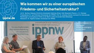 Prof. Dr. Johannes Varwick bei Diskussion der IPPNW (10.06.23)