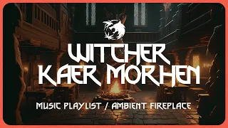 Relaxing Witcher Music Playlist | Ambient Fire 🔥ASMR, Sleep, Focus around Kaer Morhen