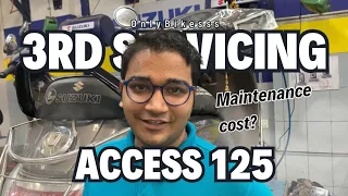 Access 125 [Ride Connect Edition] | 3rd Servicing Cost | Full Detailed Video