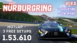 MERCEDES-AMG GT3 EVO | NÜRBURGRING 1.53.6 | HOTLAP + FREE SETUP | ACC v1.9