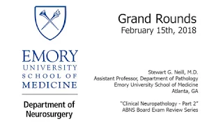 Clinical Neuropathology: Part 2 - Stewart G. Neill, MD