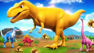 Epic Golden T-Rex's Magical Transformation | Jurassic Zoo Adventures 2024