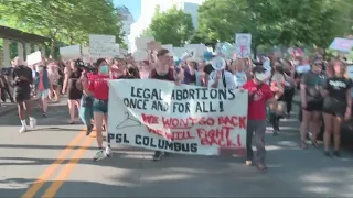 Roe v. Wade overturned: Protesters converge on Ohio Statehouse in Columbus