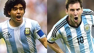 Lionel Messi vs Diego Maradona ● Best Dribblings & Skills HD