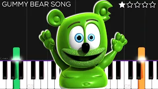 The Gummy Bear Song | EASY Piano Tutorial