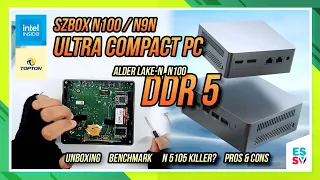 Budget DDR5 Mini PC | Topton SZBOX N100 / N9N | Alder lake-N | Benchmark R.I.P N5105?