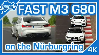 Very fast new BMW M3 G80 + 718 GT4 MR on NÜRBURGRING NORDSCHLEIFE - POWER vs. Performance - BTG 4K