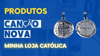 Produtos da Canção Nova - Medalha das Duas Cruzes, Oração, livro, camisa em Minha Loja Católica