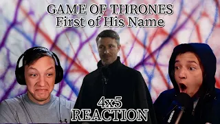 FIRST TIME WATCHING GAME OF THRONES!!! 4x5: "First of His Name" (WHAT A REVEAL!)