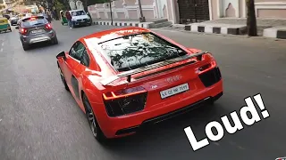 LOUD Audi R8 V10 in INDIA | REACTION (Bangalore)