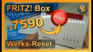 AVM FRITZ! Box 7590: Reset durchführen / Werkseinstellungen laden (auch für andere Modelle)