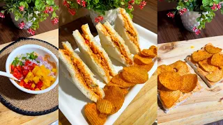 Tandoori mayonnaise and  chips sandwich 🥪 | easy snack #shorts