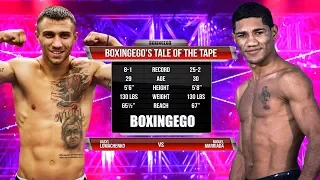 Vasyl Lomachenko VS Miguel Marriaga Tale Of The Tape (BOXINGEGO FIRST LOOK)