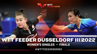Shan Xiaona vs Natalia Bajor | WS Final | WTT Feeder Düsseldorf III 2022