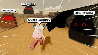 ROBLOX Evade Funny Moments #8 (Invisible Monkey)