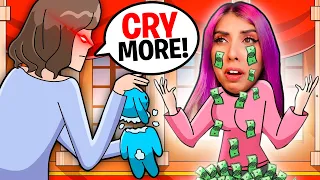 I CRY Tears of MONEY, My Parents Force Me To (TRUE Story Animation)